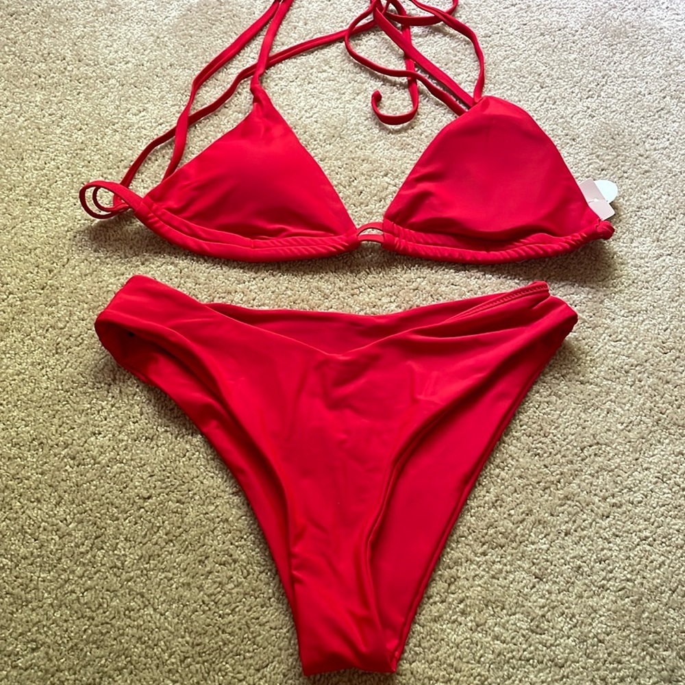 NWT charmo red bikini